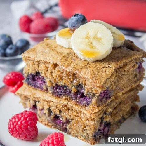 Blueberry Pancake Casserole