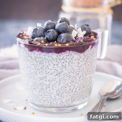 Blueberry Coconut Chia Pudding