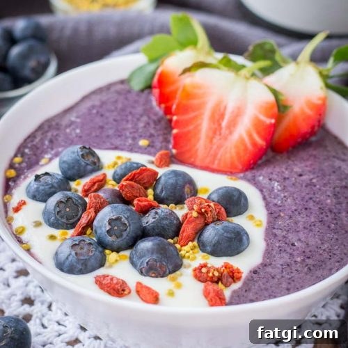 Blueberry Acai Smoothie Bowl