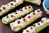 Smoked Salmon Ants on a Log: Celery Appetizers