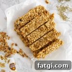 Sweet and Savory Granola Bars Overhead