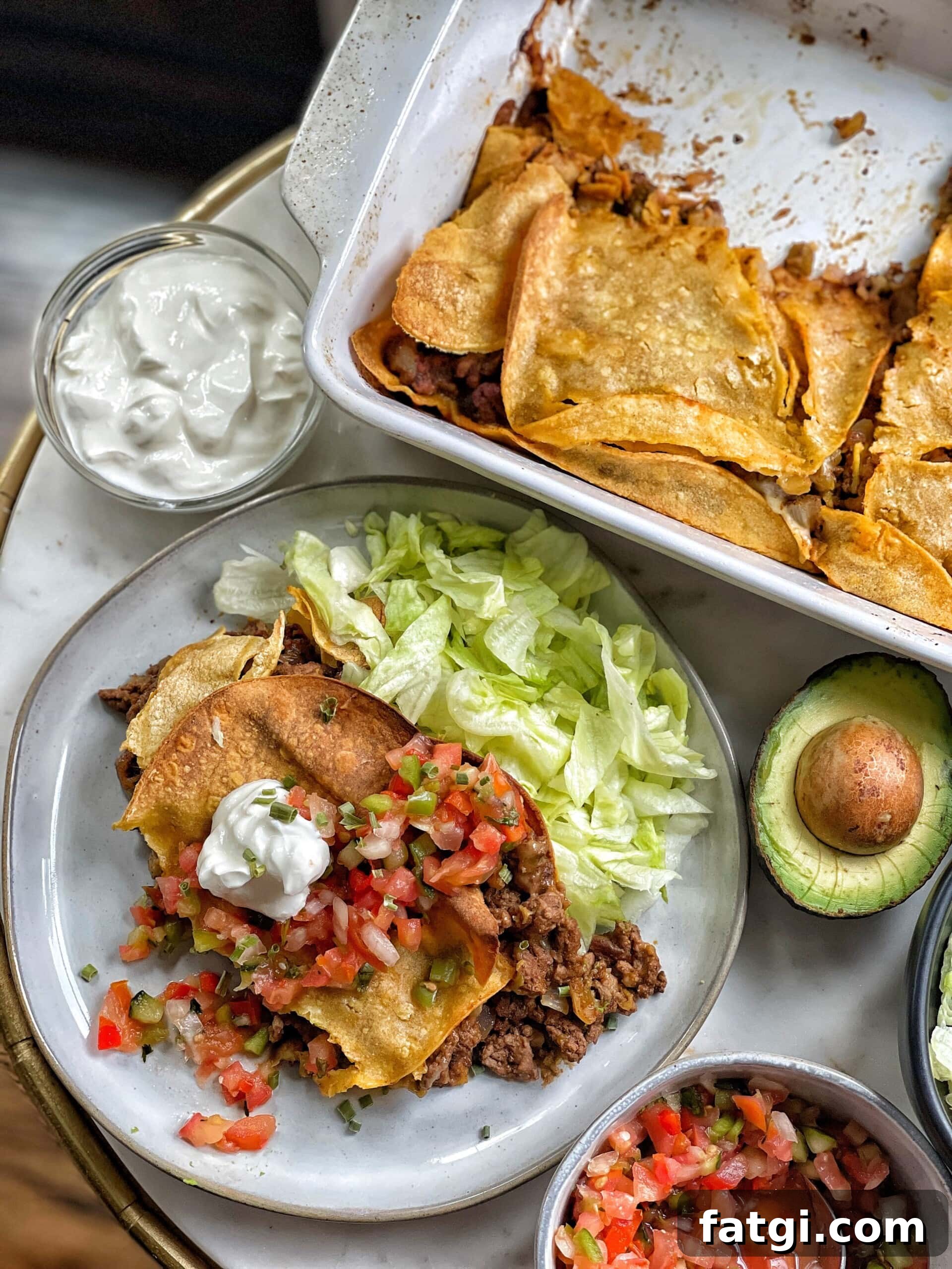 lean beef tostada bake
