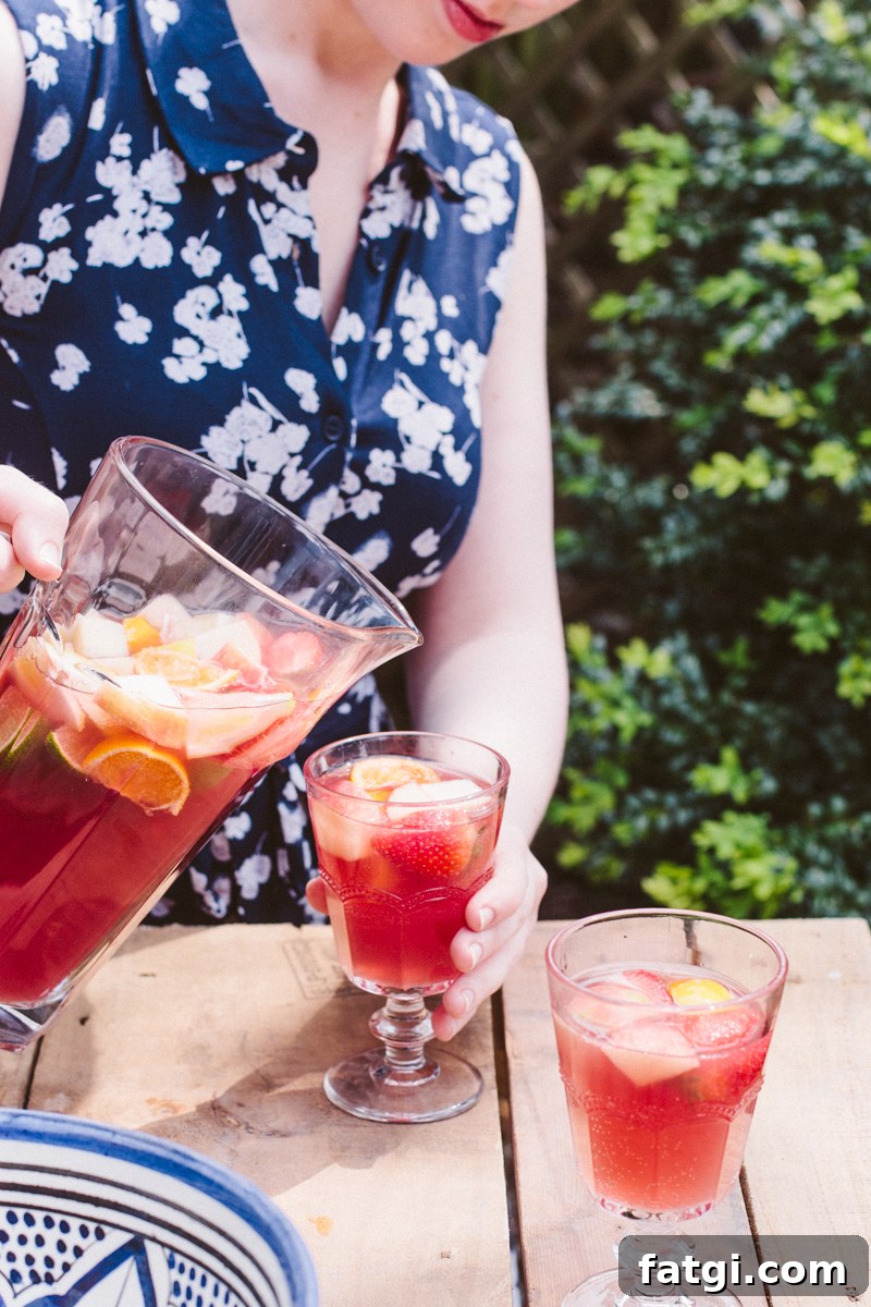 Mock Sangria! A non-alcoholic fruit punch