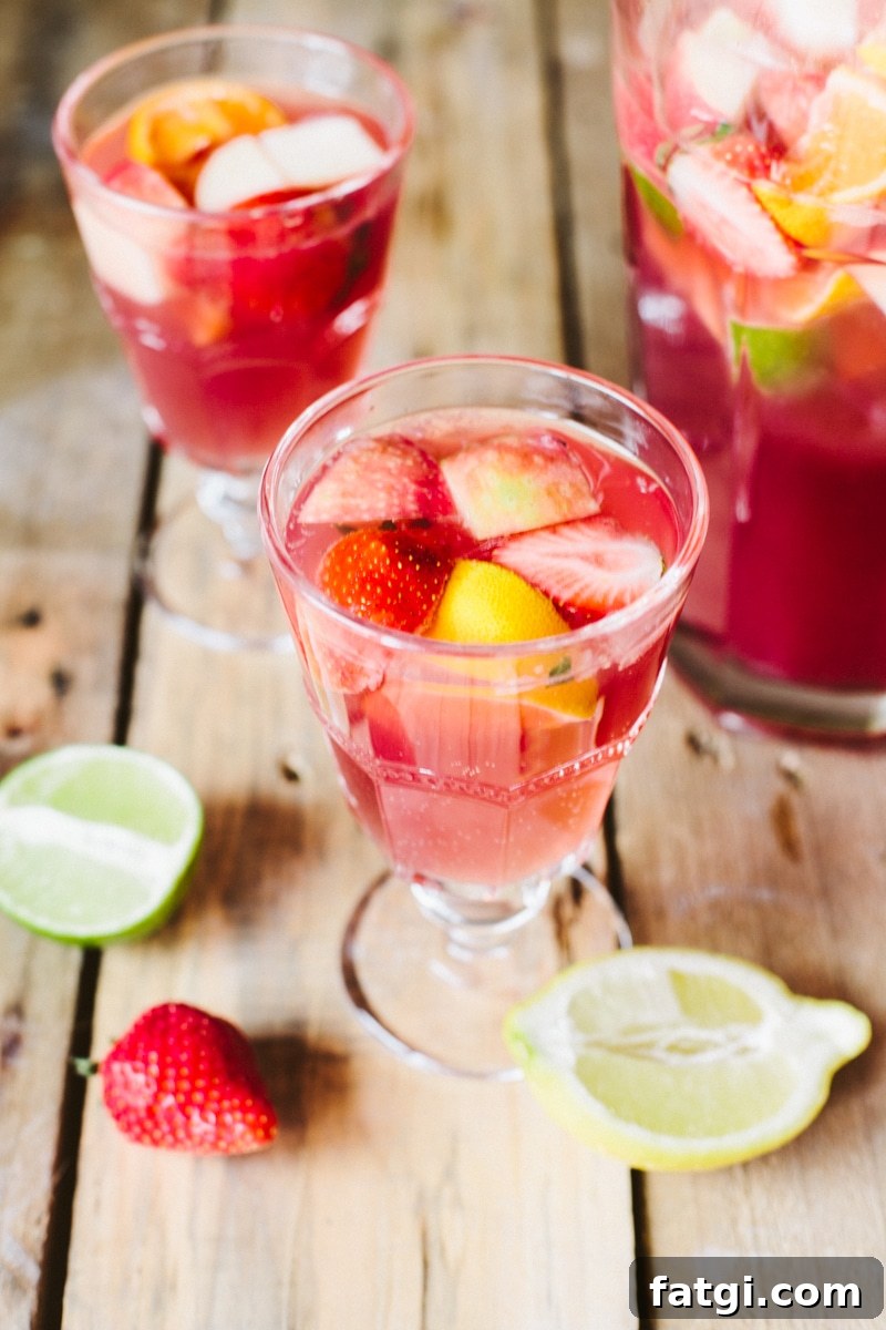 Mock Sangria! A non-alcoholic fruit punch 