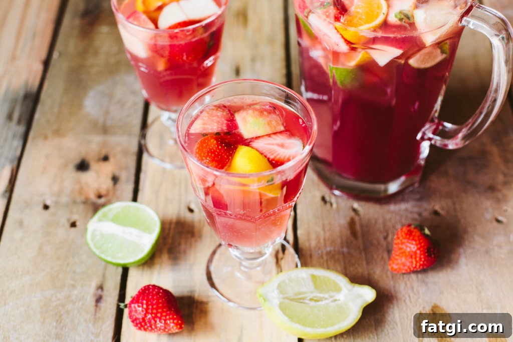 Mock Sangria! A non-alcoholic fruit punch 