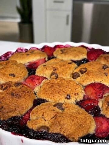 2 Ingredient Berry Cobbler