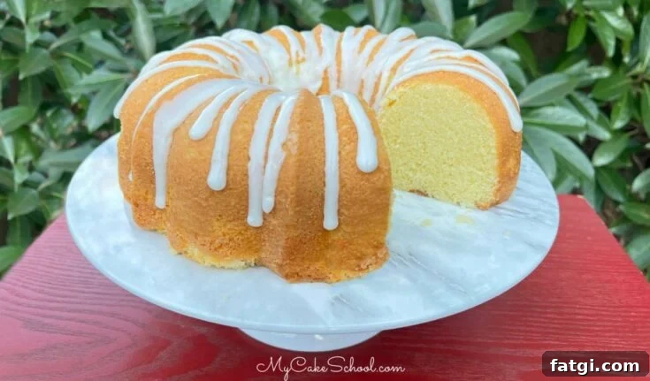 Champagne Pound Cake- So moist, tender, and flavorful!