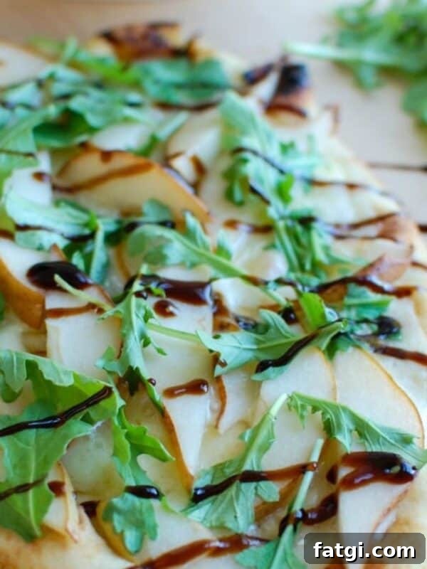 Easy Pear and Brie Flatbread 1200 x 1200