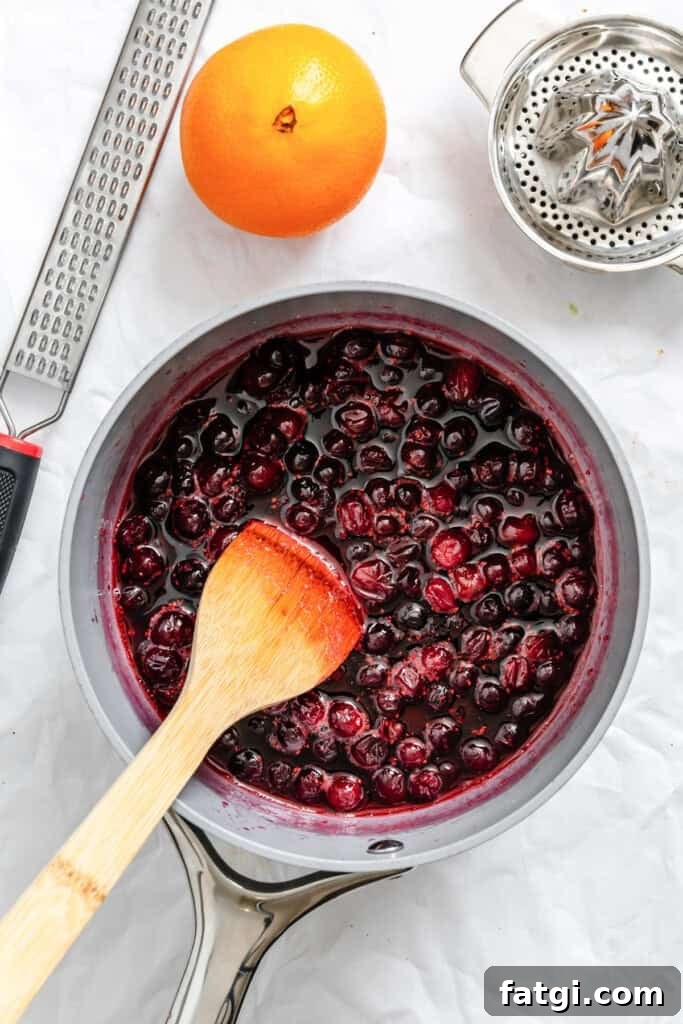 Warm Brie Cranberry Naan Bread in a pot