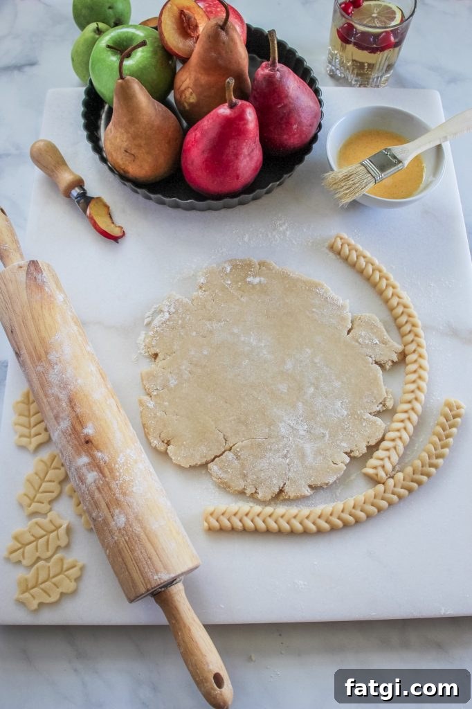 Easy apple pear pie 
