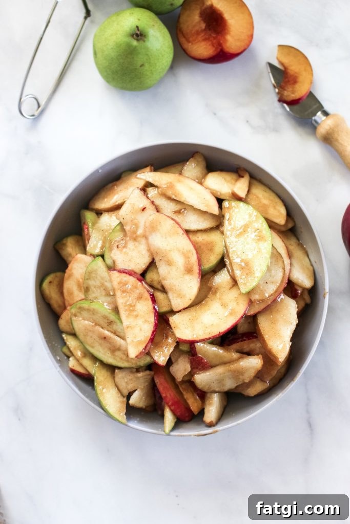 Easy apple pear pie 