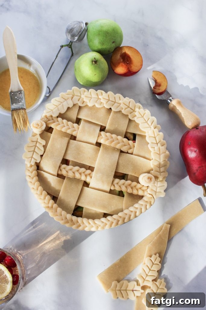 Easy apple pear pie 