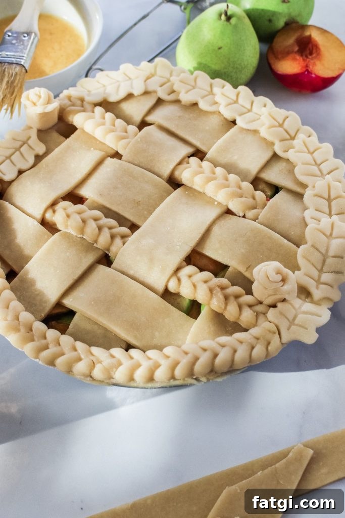 Easy apple pear pie 