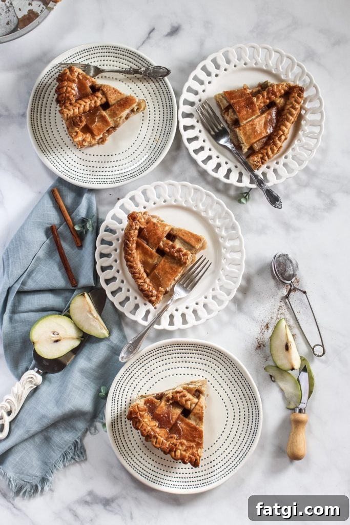 Easy apple pear pie 