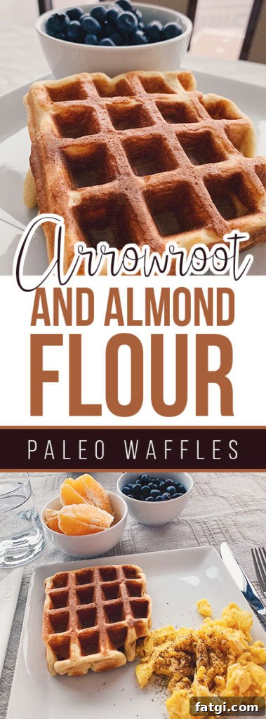Arrowroot and Almond Flour Paleo Waffles