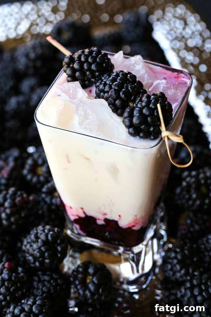 Blackberry Fool with RumChata Cream 2 A RumChata Blackberry Fool is a RumChata drink that has only a few simple ingredients