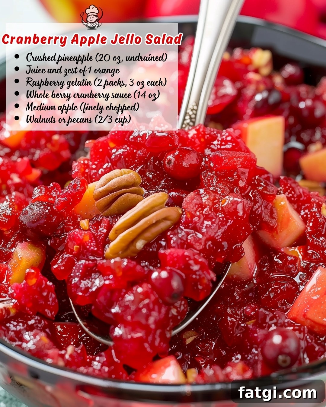 Cranberry Apple Jello Salad – A Holiday Classic with a Modern Twist!