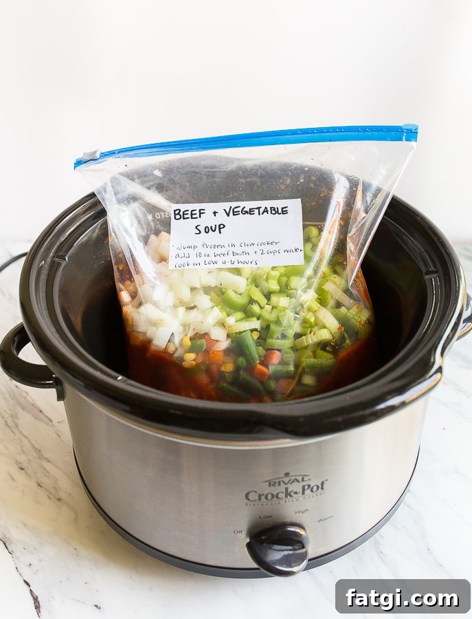 crockpot beef and vegetable soup