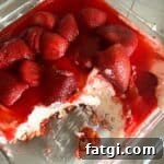 Strawberry pretzel salad.