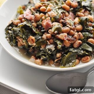 Southern Black Eyed Peas and Collard Greens