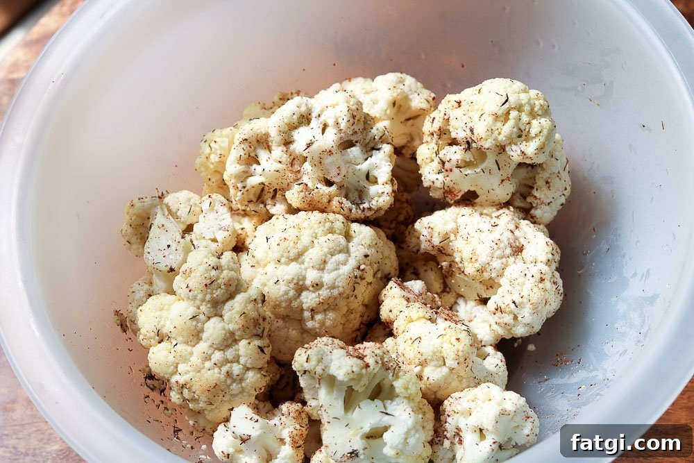Roasted Zaatar Cauliflower with Golden Tahini Harissa Sauce 6 cauliflower with za'atar