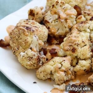Roasted Zaatar Cauliflower with Golden Tahini Harissa Sauce 9 Roasted Cauliflower