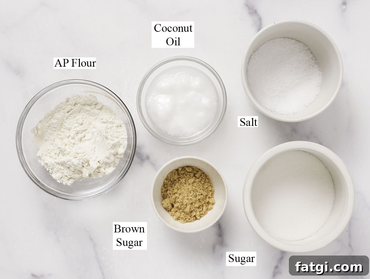 Crumble topping ingredients