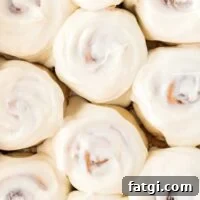 cinnamon rolls with icing