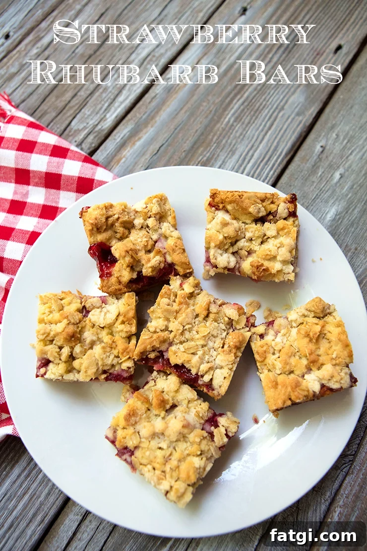 Strawberry Rhubarb Bars with Buttery Oat Crust 5 img 26817 4