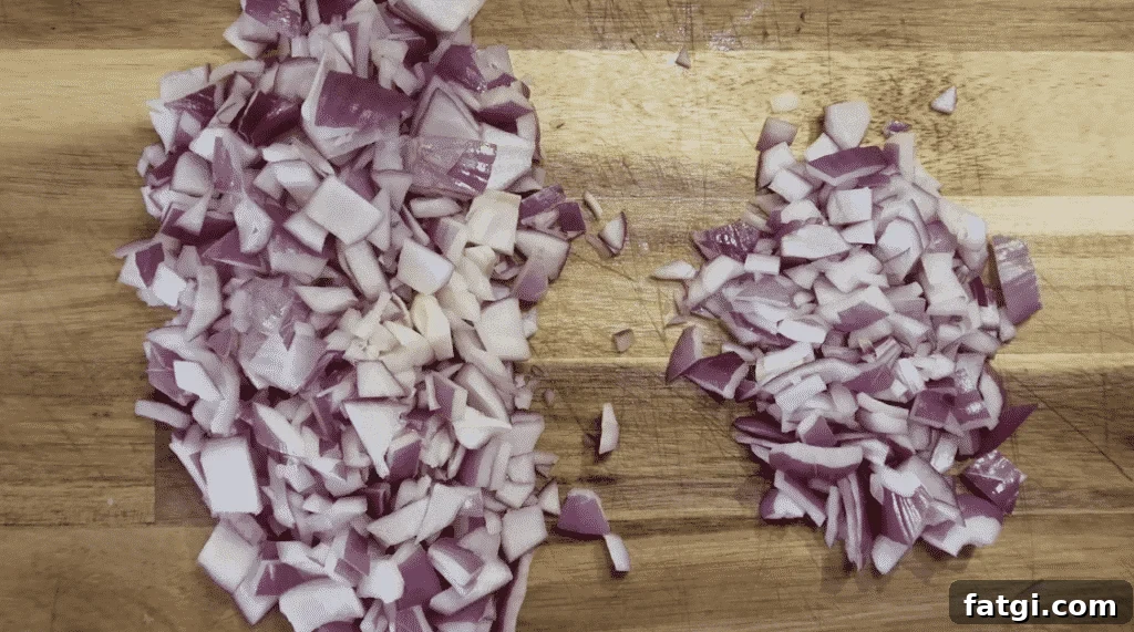 Diced onion