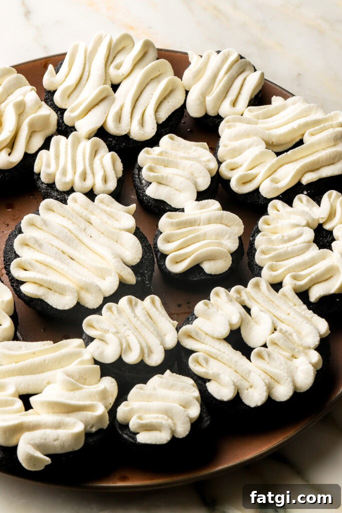 Baked Chocolate Tiramisu Donuts with Mascarpone Cream Recipe 12 mascarpone cream piped on top of chocolate espresso donuts