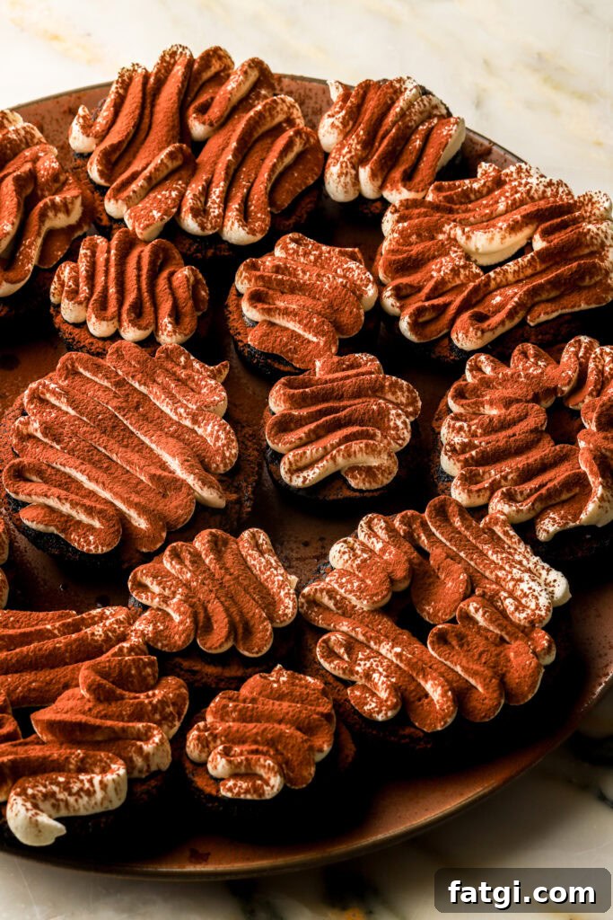 Baked Chocolate Tiramisu Donuts with Mascarpone Cream Recipe 13 chocolate tiramisu donuts dusted with cocoa powder