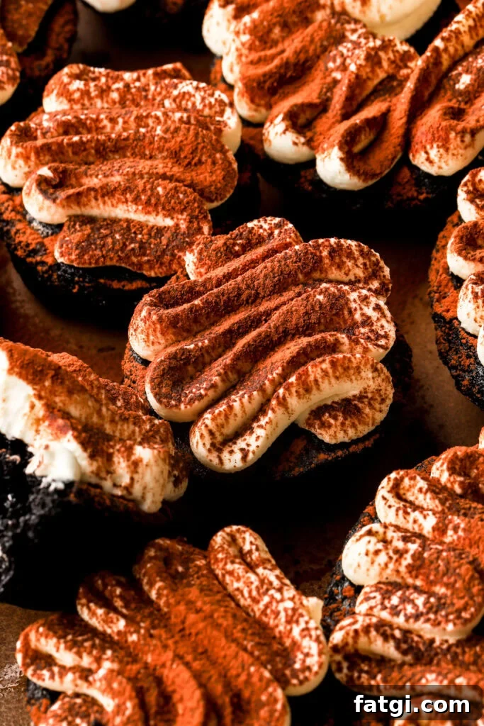 Baked Chocolate Tiramisu Donuts with Mascarpone Cream Recipe 15 mini chocolate tiramisu donuts