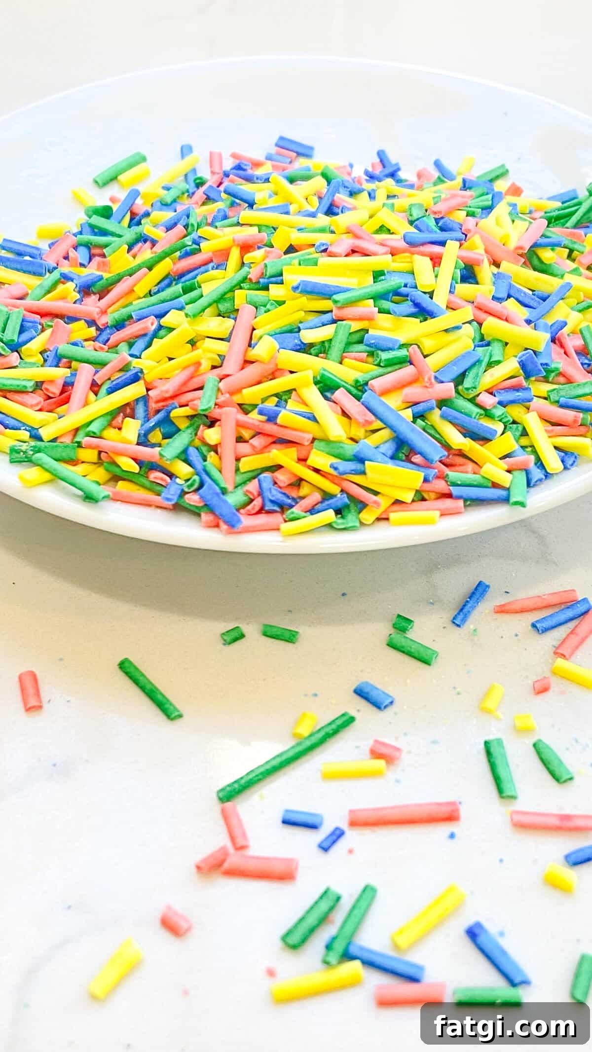 Finished sprinkles.