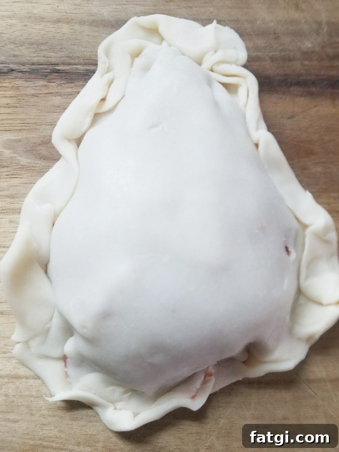 pastie formed