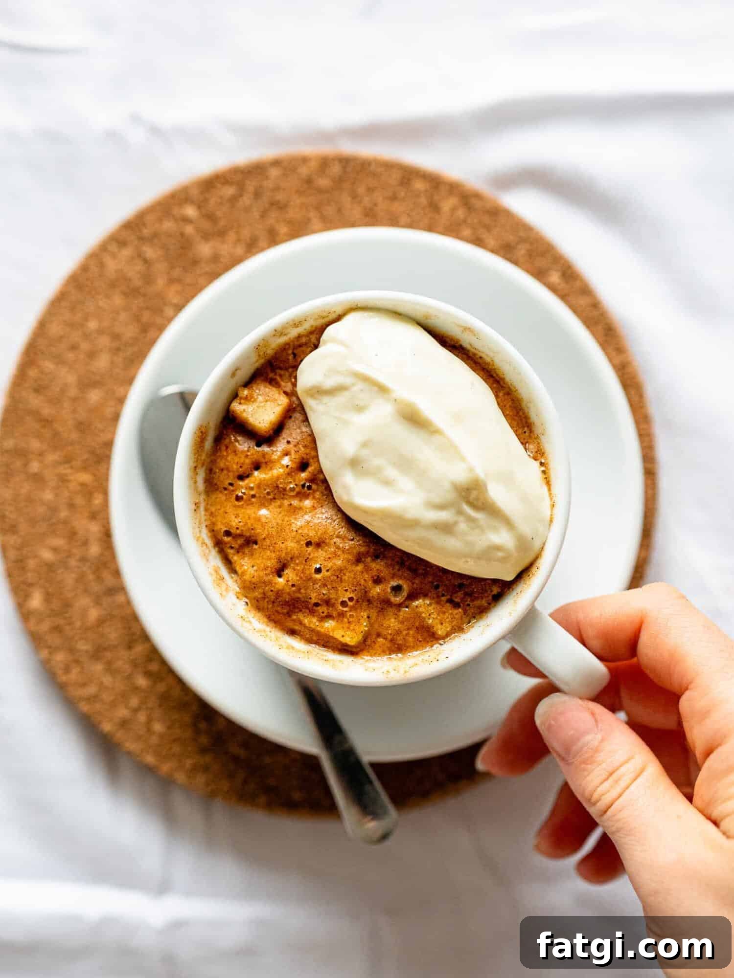 Apple Mug Cake Recipe 5 Apple mug Cake.