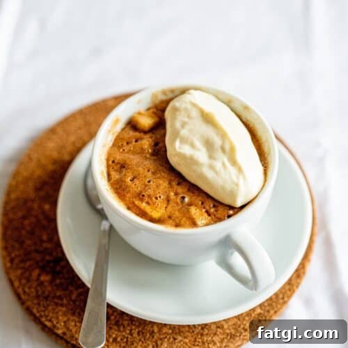 Apple Mug Cake Recipe 6 Apple Cake in a Mug.