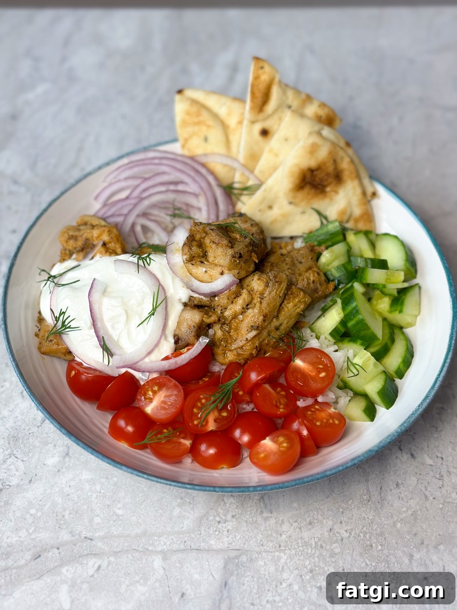 Greek Chicken Rice Bowl Recipe with Lemon, Herbs and Feta 3 Easy Greek Chicken Bowl Recipe (with rice)