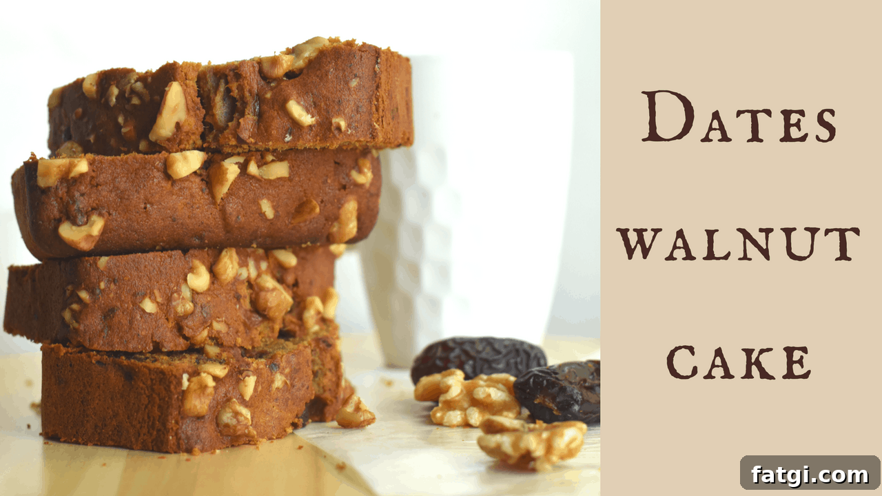 Dates walnut cake