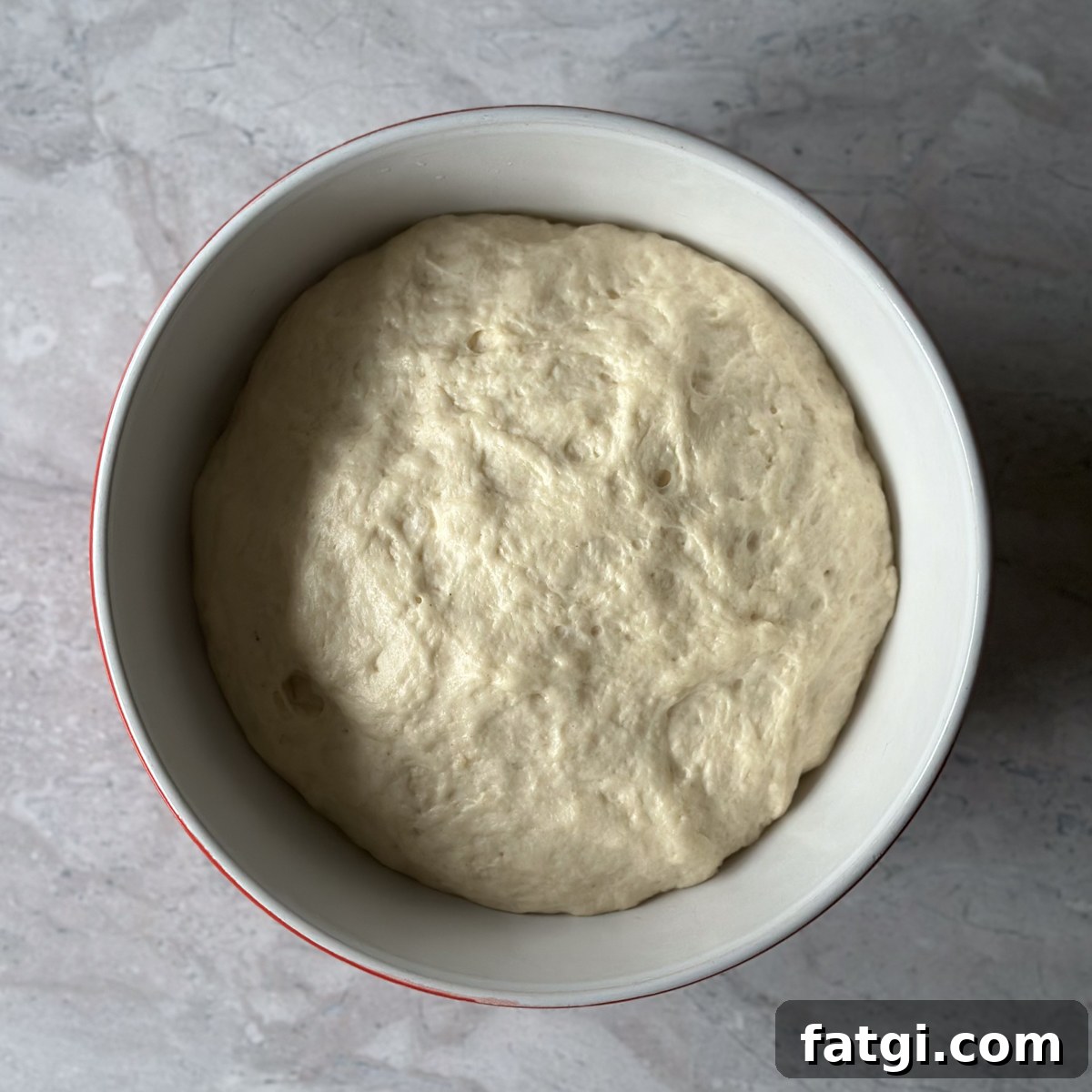 focaccia dough preparation