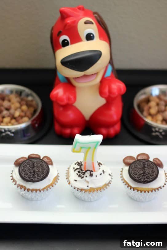 Fun Cake Recipes Kids Can Make at Home 13 3 cupcakes decorated like puppy paws.
