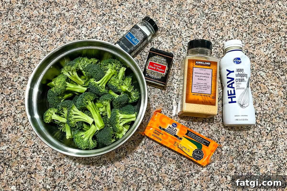 Ingredients spread on a kitchen counter