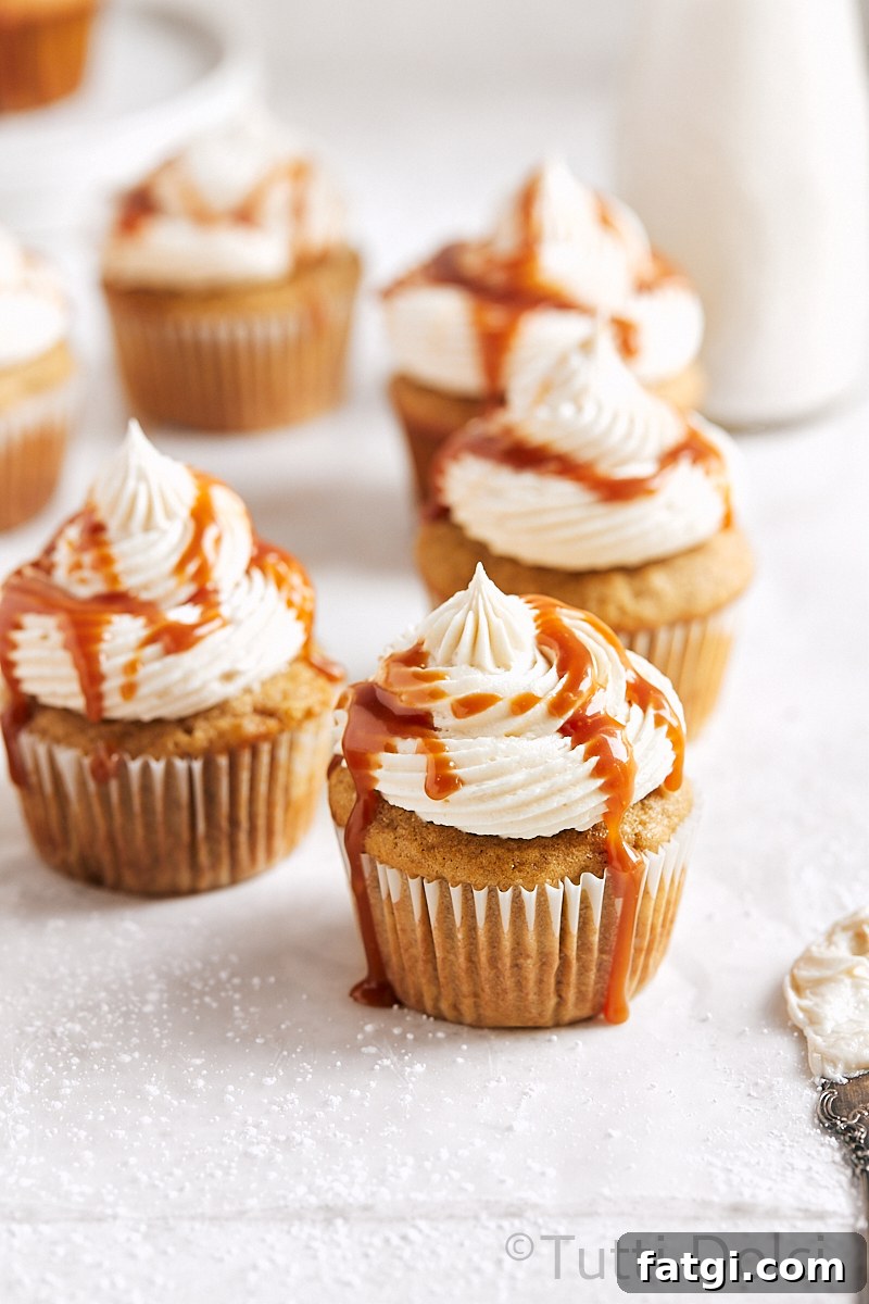 Salted Caramel Banana Cupcakes