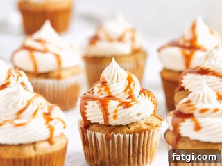 Salted Caramel Banana Cupcakes