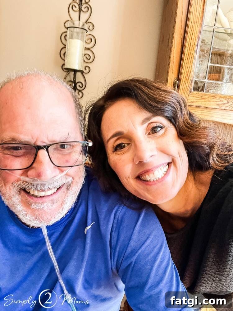 AnnMarie from Simply2Moms taking selfie with her dad
