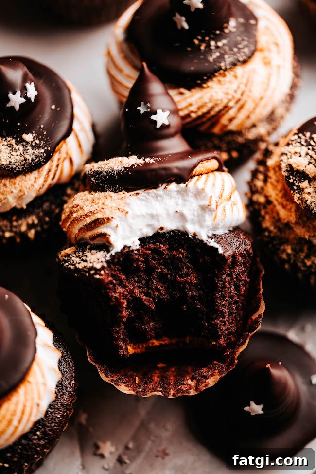 Witch Hat S’mores Cupcake recipe