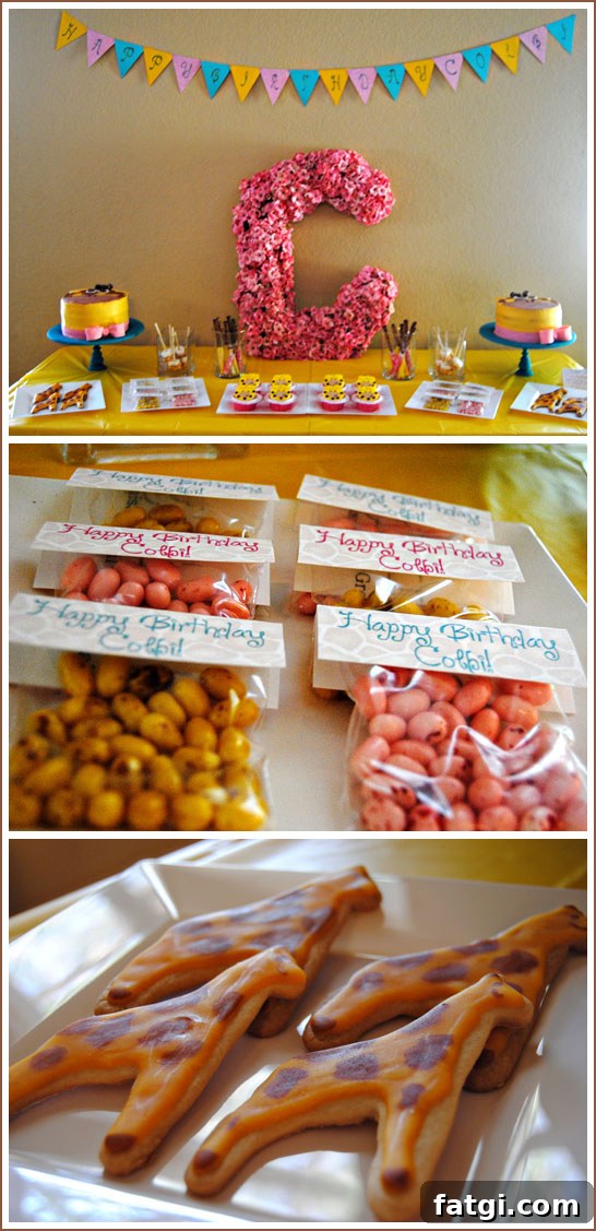Giraffe Dessert Table