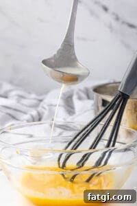 tempering egg yolks for pudding recipe