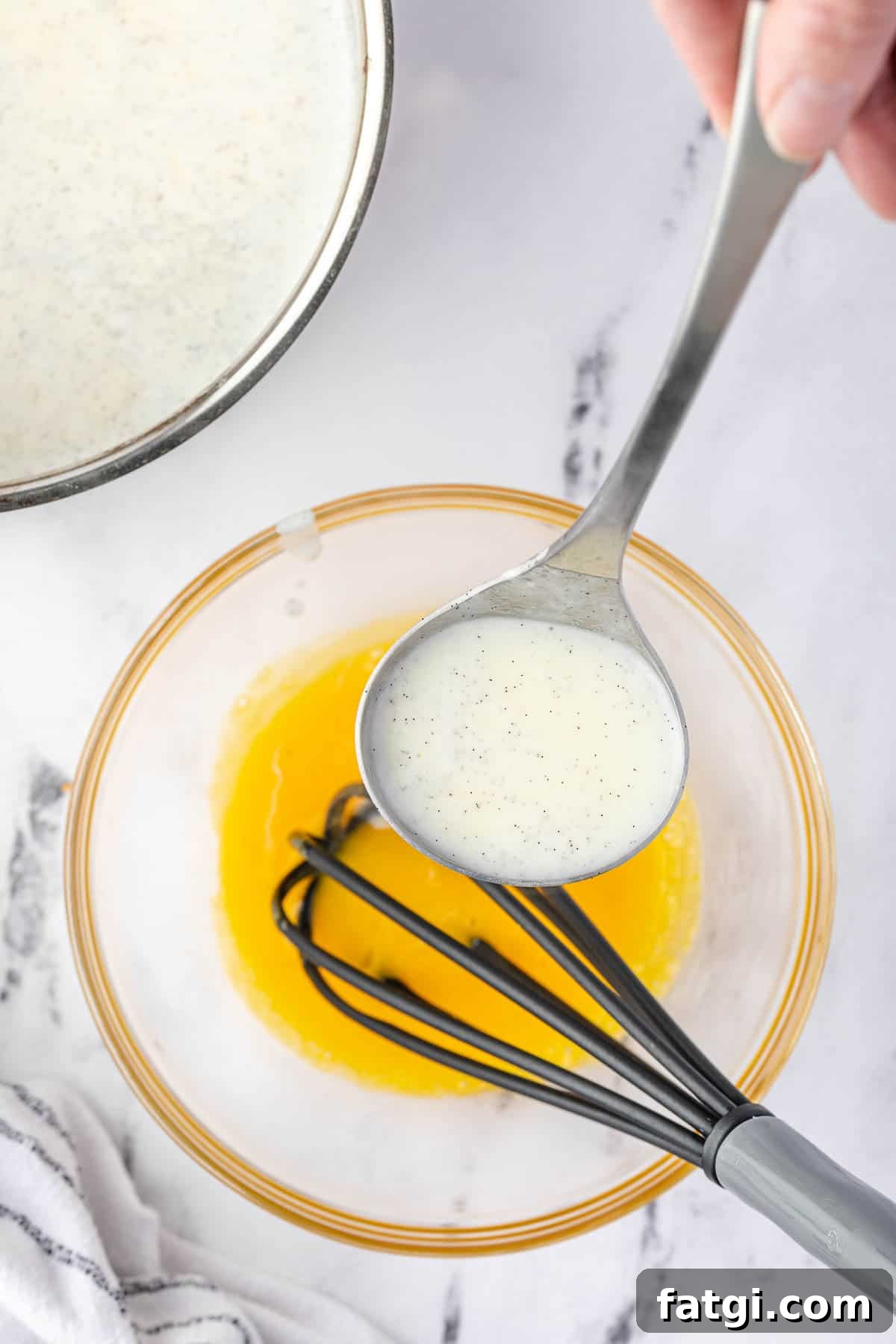 tempering egg for vanilla pudding recipe