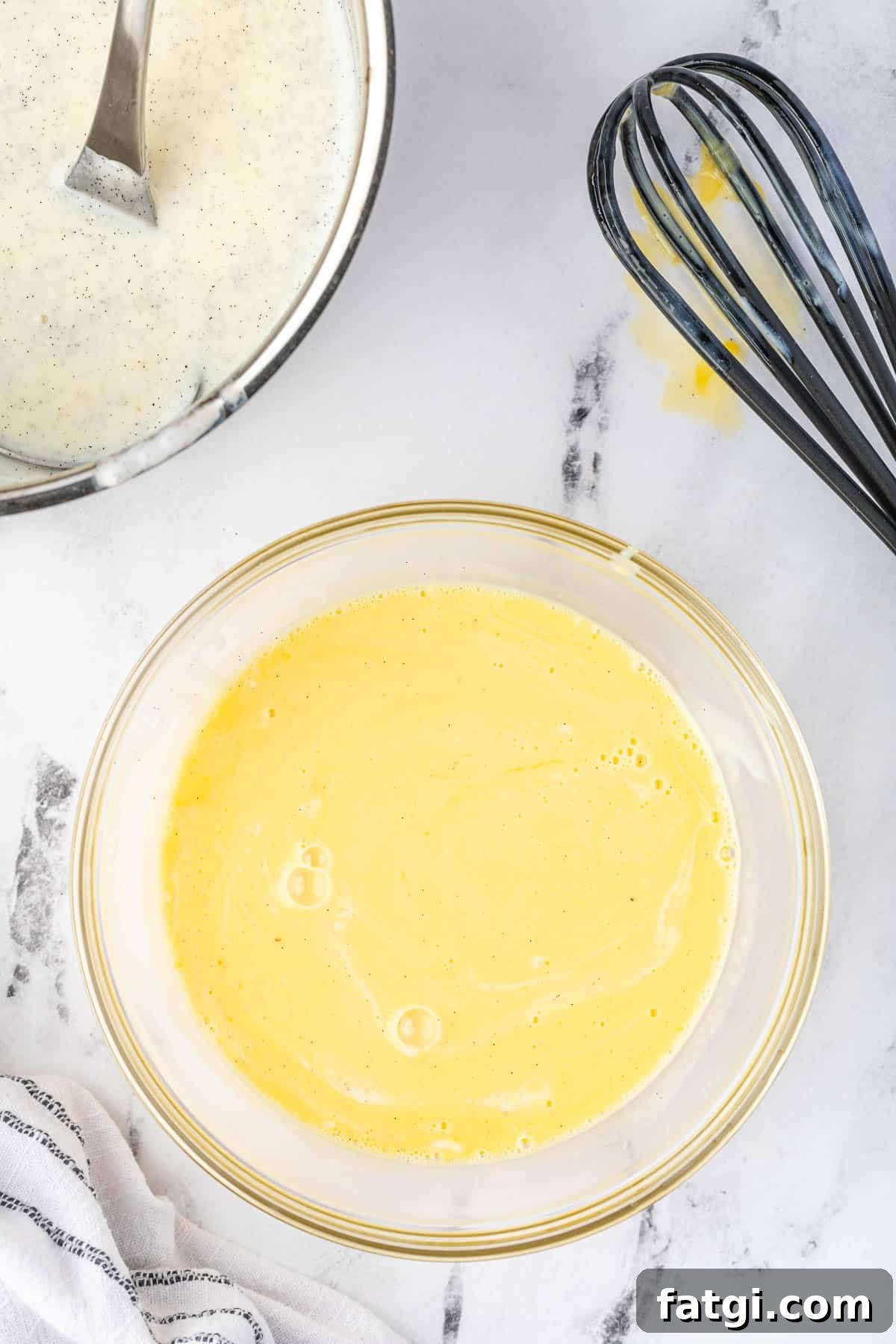 tempered egg yolks